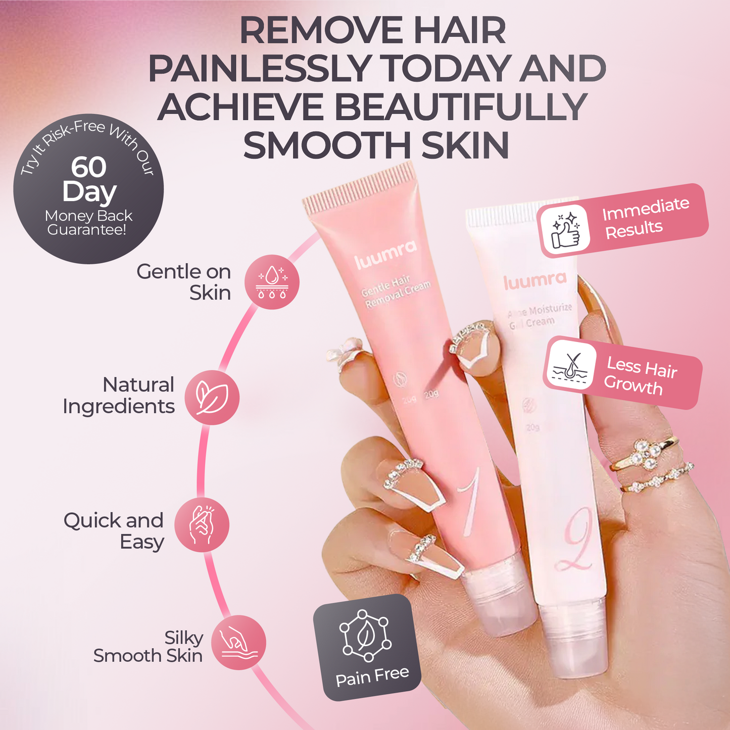 Luumra Instant Hair Removal Kit