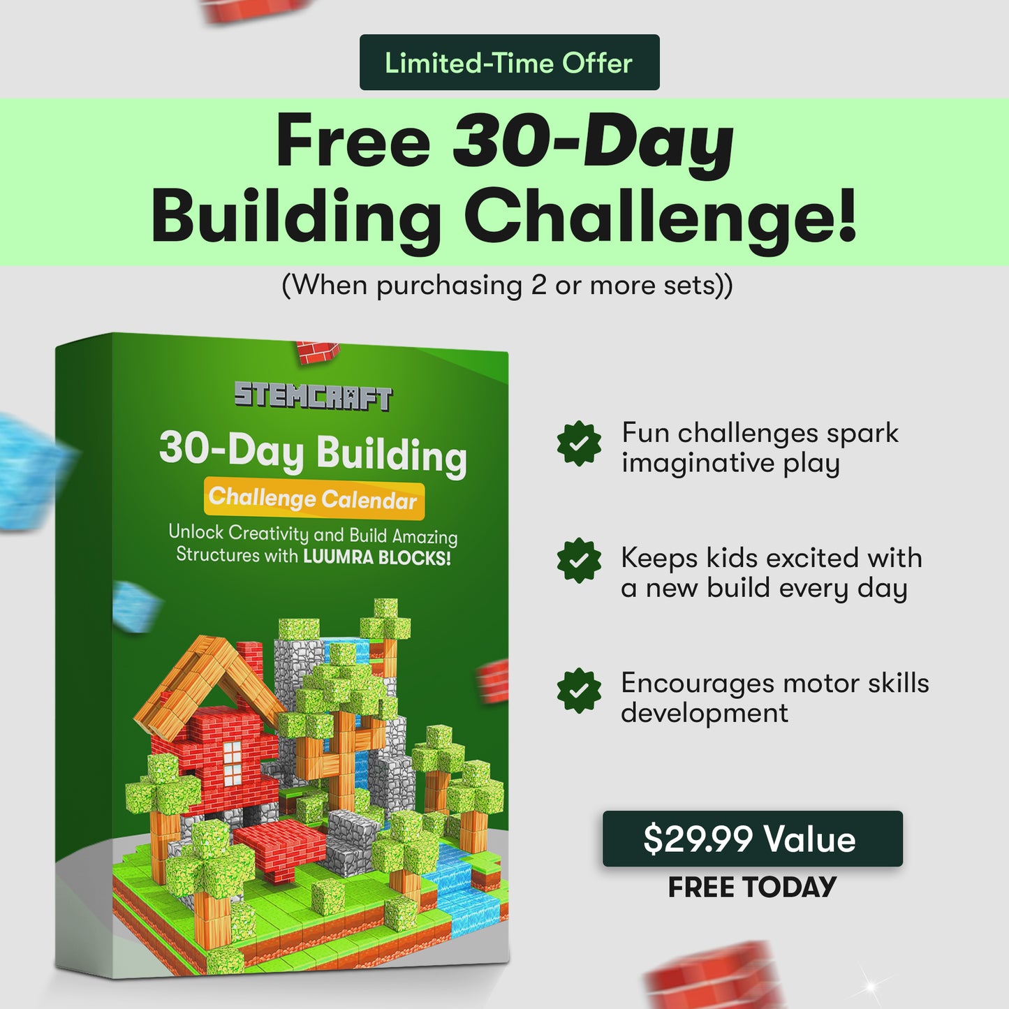 StemCraft™ STEM Learning Magnetic Building Blocks