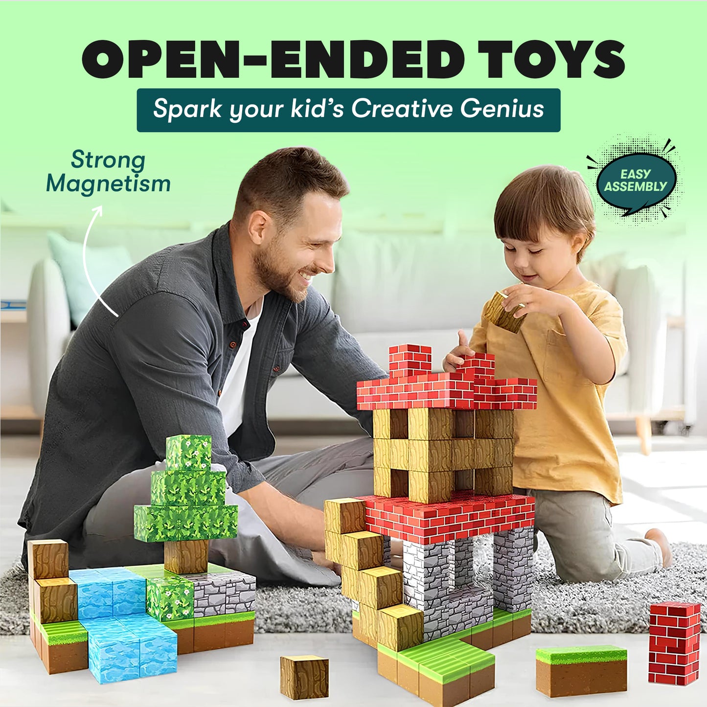 StemCraft™ STEM Learning Magnetic Building Blocks